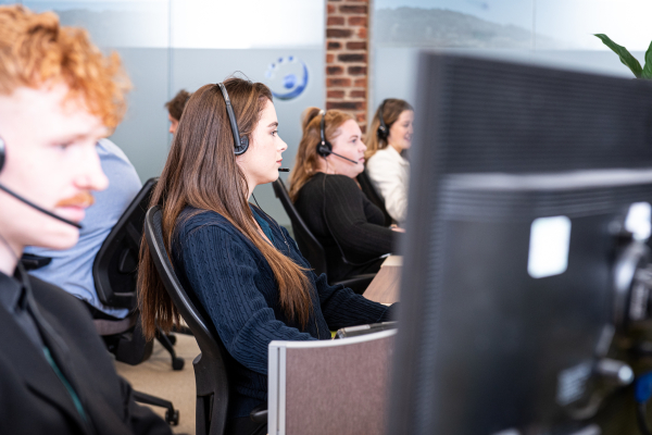 Contact centre team at Dawleys