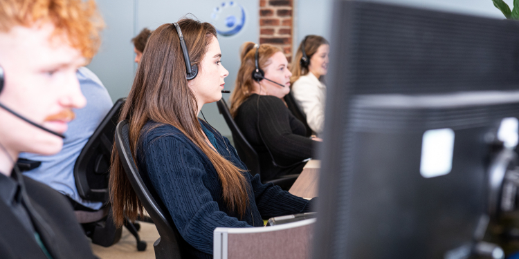 Sales Team working through their customer sales pipeline