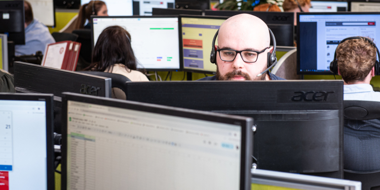 A member of the Dawleys team working on A member of the Dawleys team working on centralising customer services to deliver enhanced results